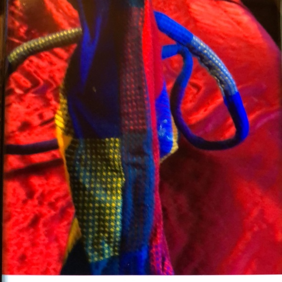 MOVING SALE NO HAGGLING WOMEN CABO SAN LUCAS BLUE YELLOW RED SQUARE TOTE BAG. - Picture 3 of 8